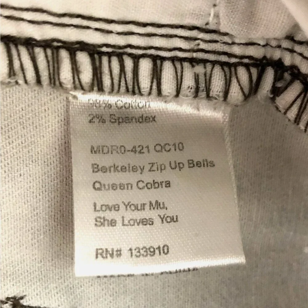 Show Me Your Mumu Size 27 Flare High Rise Berkeley Bells Queen Cobra Snake Jeans - Picture 11 of 11